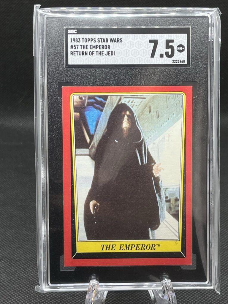 1983 Topps Return of the Jedi #57 — Emperor Palpatine, front of card