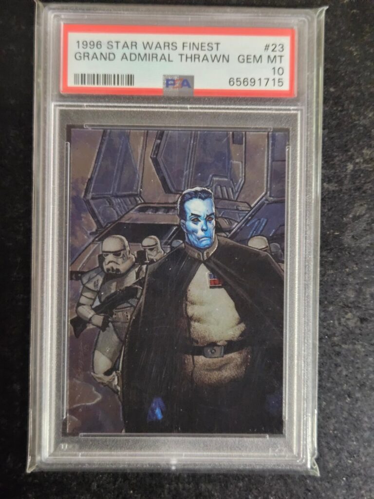 1996 Topps Star Wars Finest #23 — Grand Admiral Thrawn, front of card