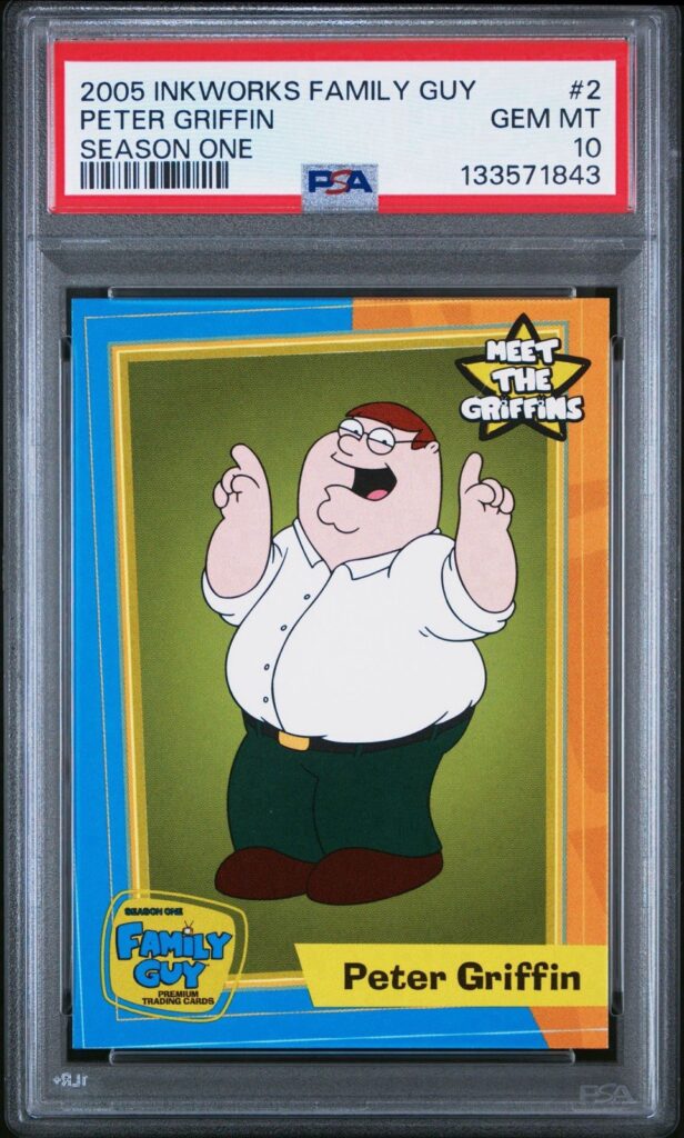 2005 Inkworks Family Guy Season One #2 — Peter Griffin, front of card
