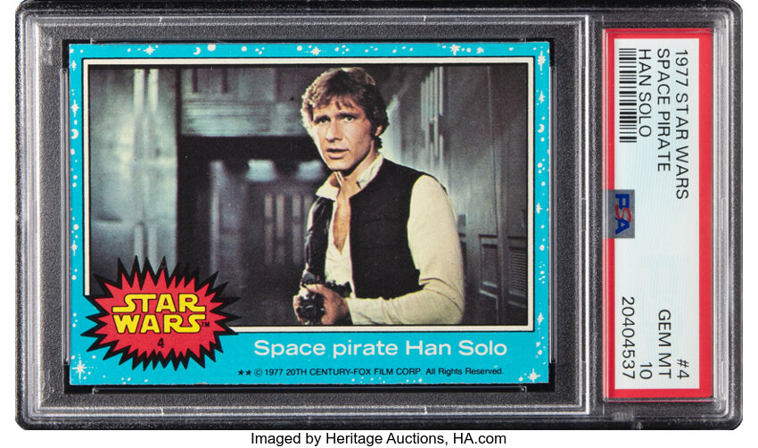 1977 Topps Star Wars #4 — Han Solo, front of card