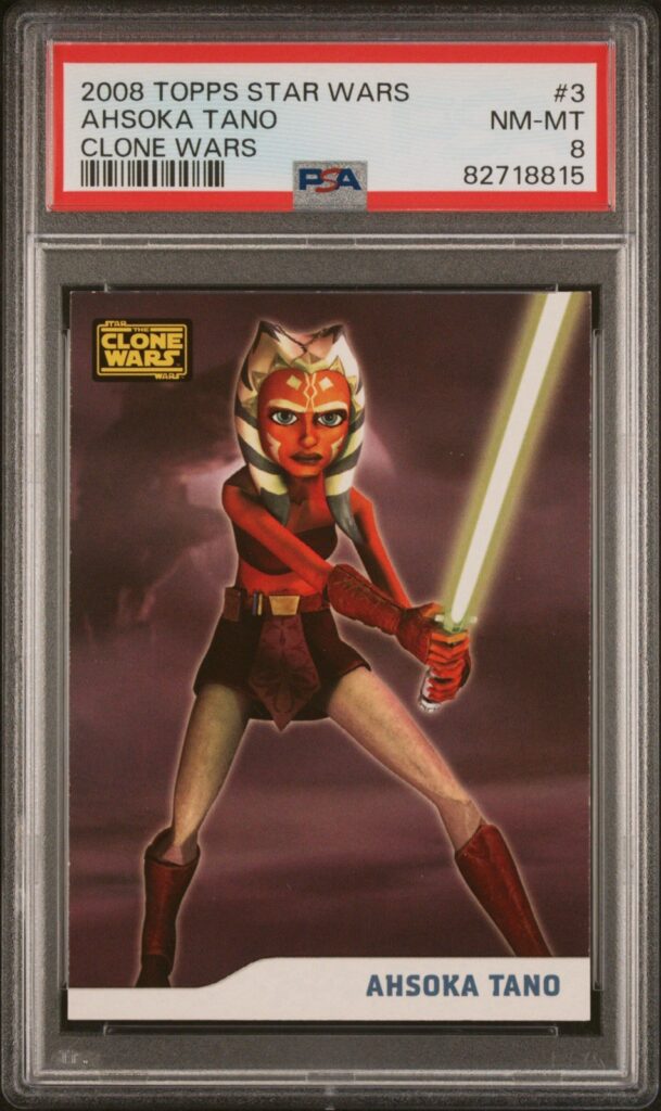2008 Topps Star Wars: The Clone Wars #3 — Ahsoka Tano, front of card