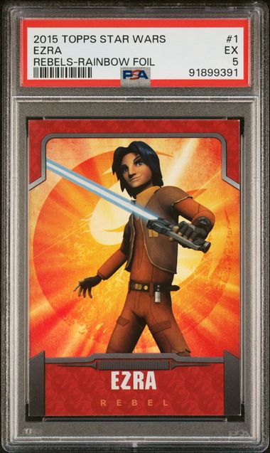 2015 Topps Star Wars Rebels #1 — Ezra Bridger, front of card