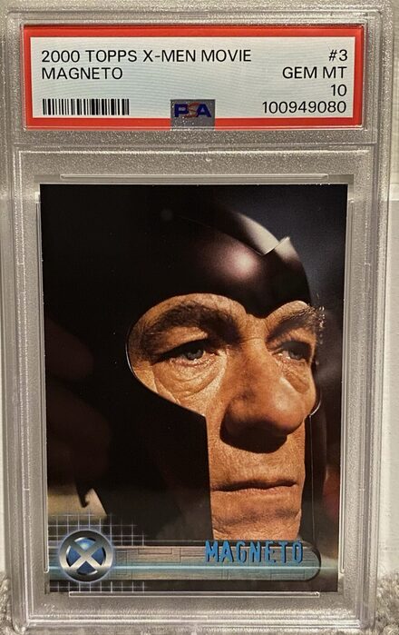 2000 Topps X-Men The Movie #3 — Magneto, front of card