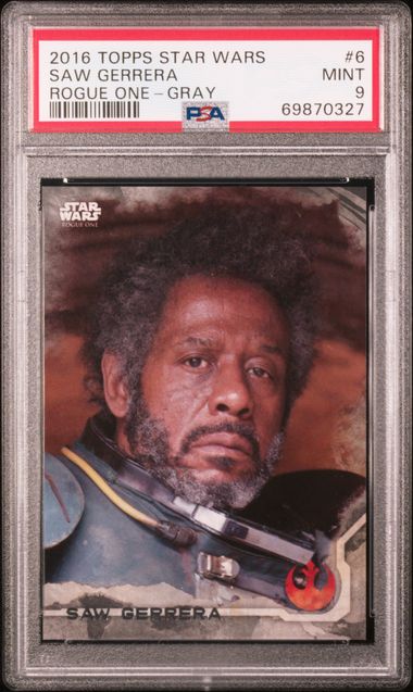2016 Topps Star Wars: Rogue One #6 — Saw Gerrera, front of card